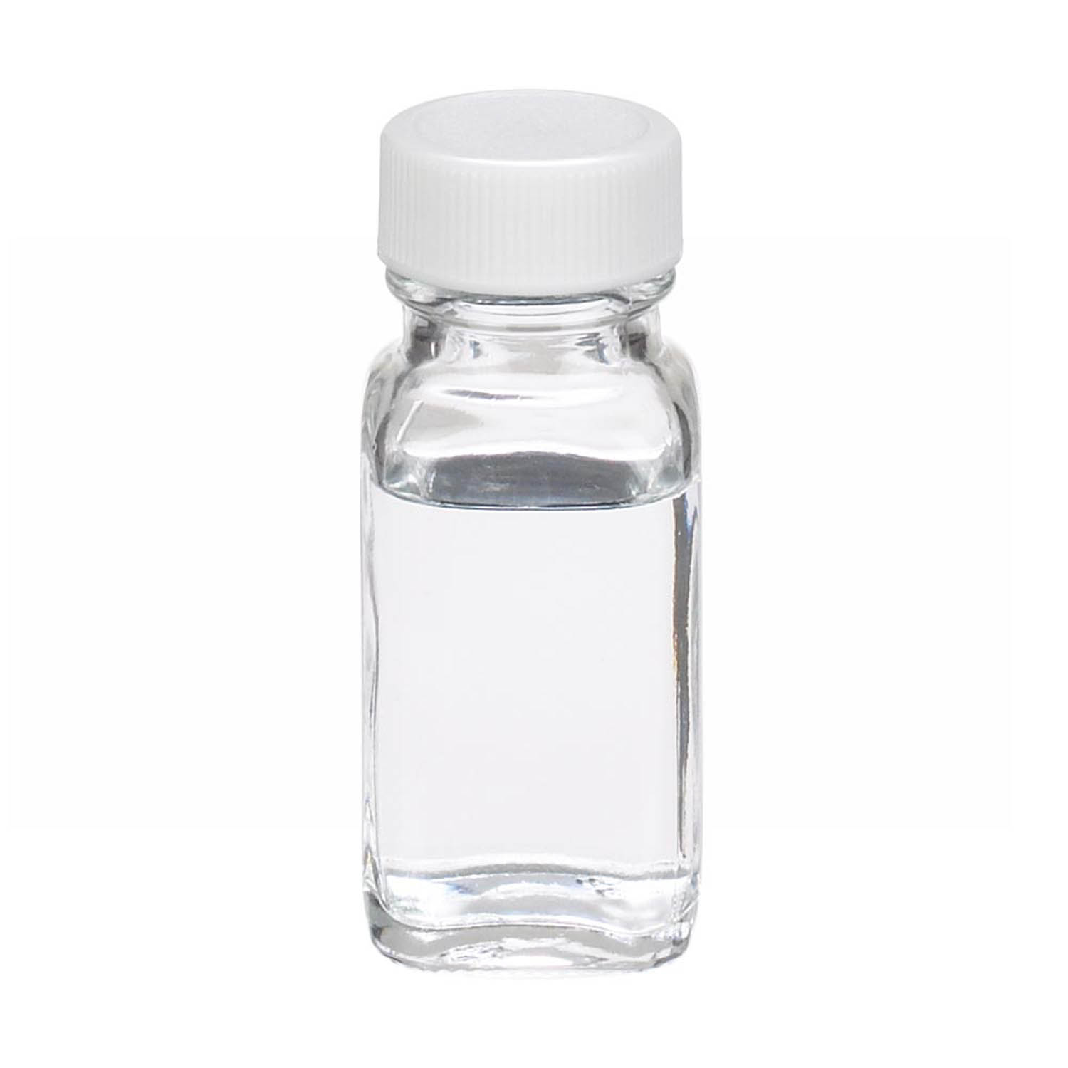 WHEATON 30mL 無色透明法國方形瓶 白色聚丙烯蓋 聚乙烯蓋墊 280個/盒