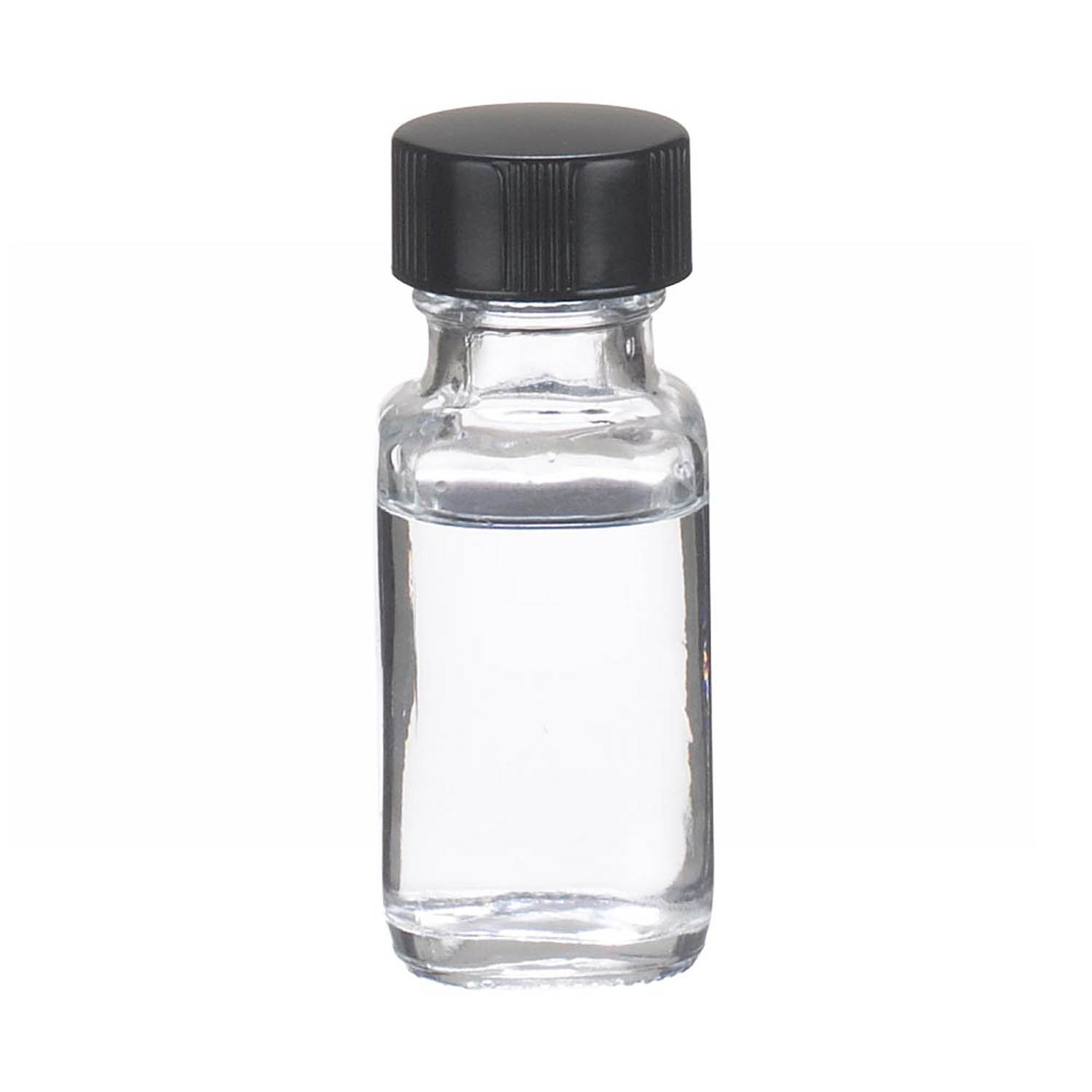 WHEATON 15mL 無色透明法國方形瓶 黑酚醛樹脂蓋 聚乙烯圓錐墊 48個/盒