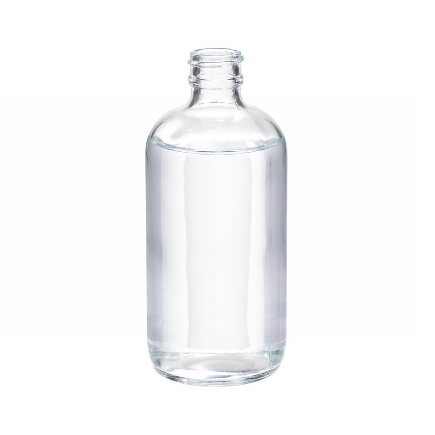 WHEATON 250mL 無色透明波士頓圓形瓶 無蓋 108個(gè)/盒
