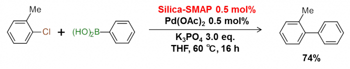 二氧化硅負(fù)載型籠型膦                              Silica-SMAP