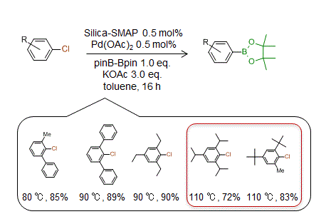 二氧化硅負(fù)載型籠型膦                              Silica-SMAP